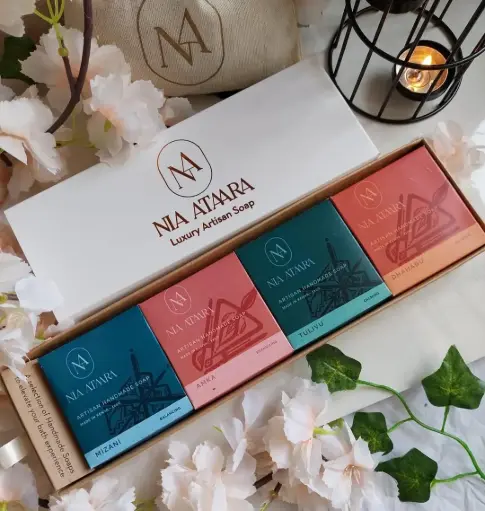 Luxury Artisanal Soap Set - Signature Collection - 4 Bars